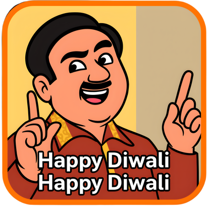 JETHALAL Happy Diwali Meme Unisex Standard Crew T-Shirt