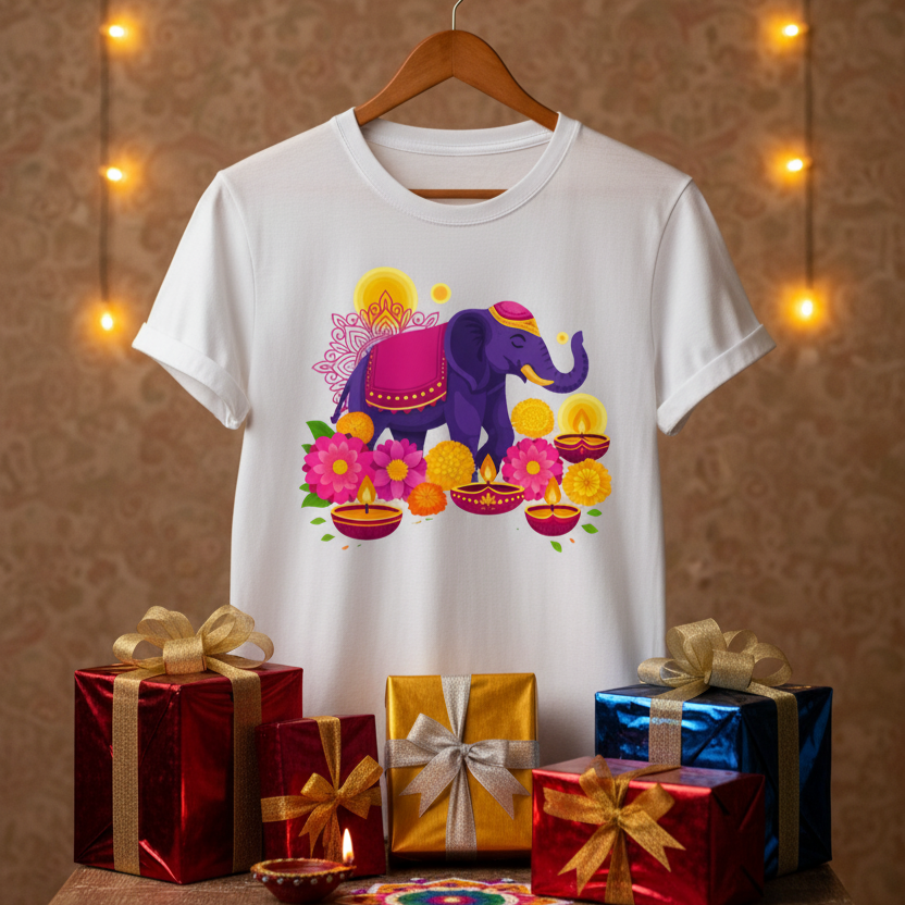 Diwali design Unisex Classic Crew T-Shirt